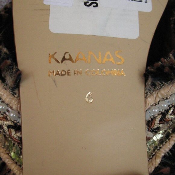 NWT Kaanas Brown Slide Sandals - Picture 10 of 10